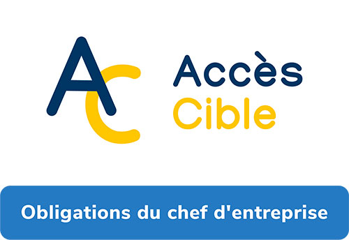 accès cible obligations horizontal blanc