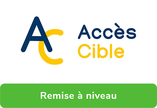 accès cible remise à niveau horizontal blanc